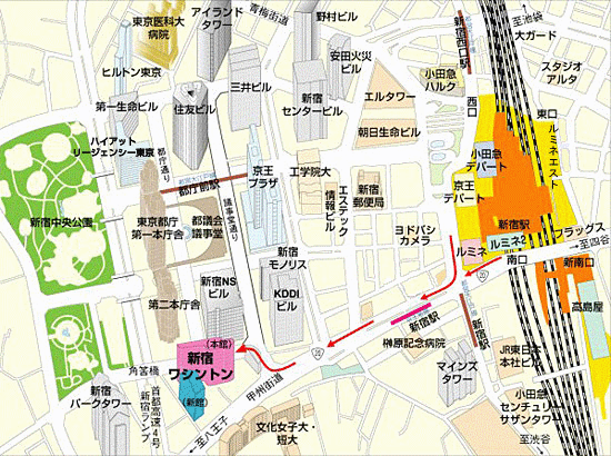 西新宿エリアMAP