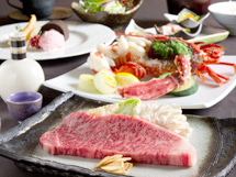 【1月・2月限定】 極上佐賀牛〔A5〕と伊勢海老、たらば蟹の鉄板焼きコース