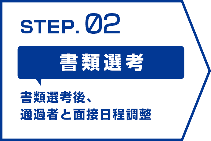 STEP.02 書類選考