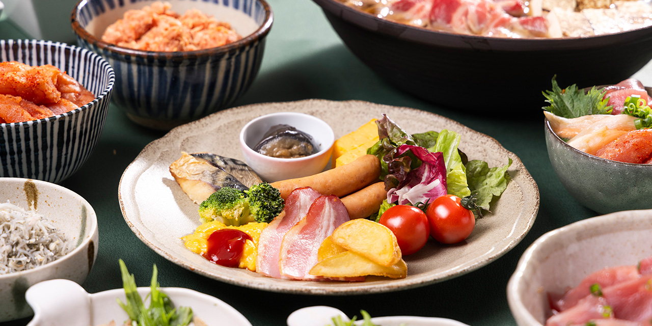 鉄板焼 ふじたふじたの朝食